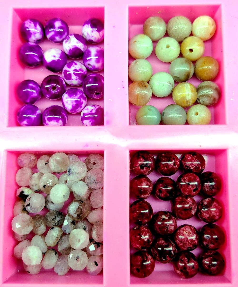 NATURAL STONE BEAD SAMPLER